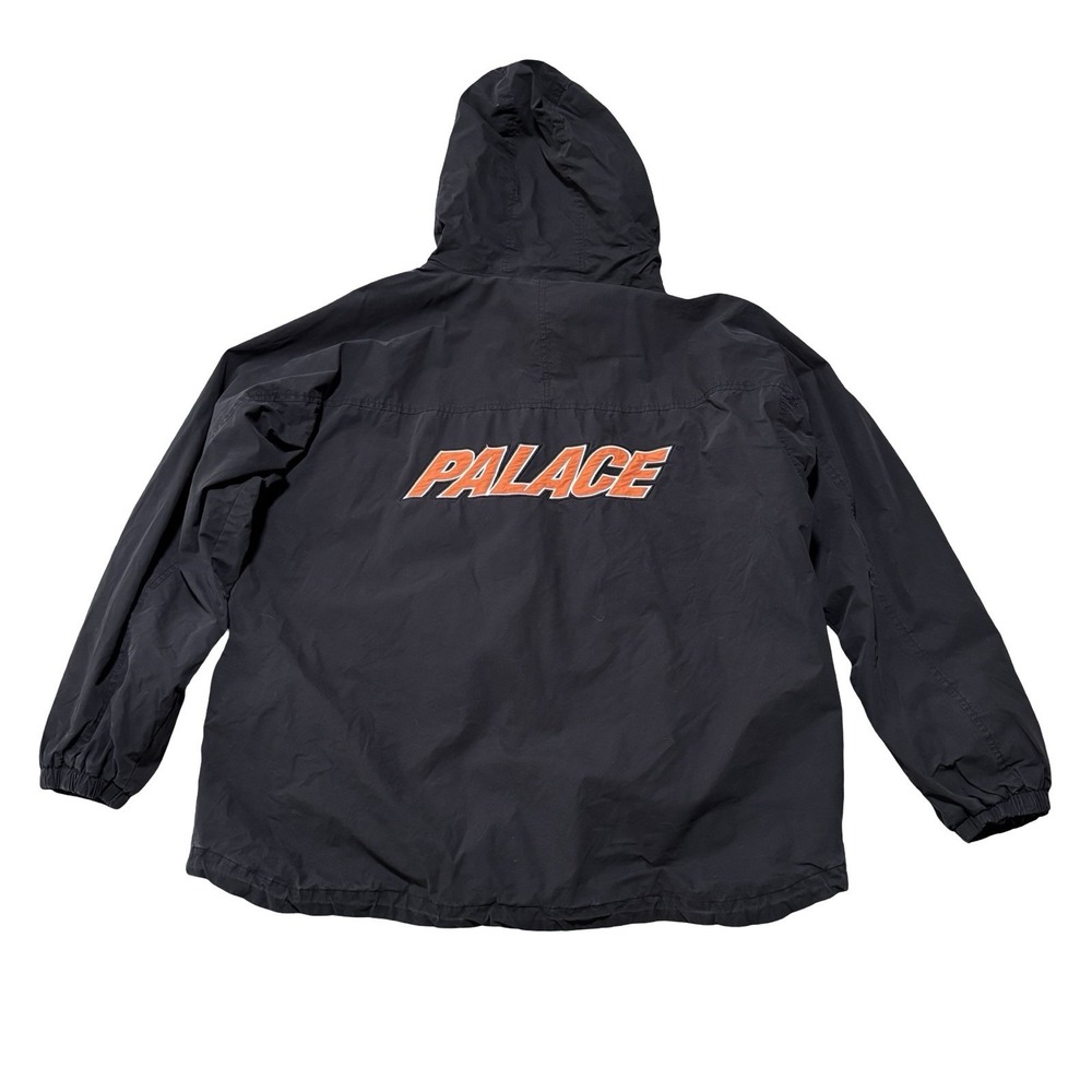Palace Skateboards Men's Anorak Windbreaker Jacket Spell Out Logo Black Size LG